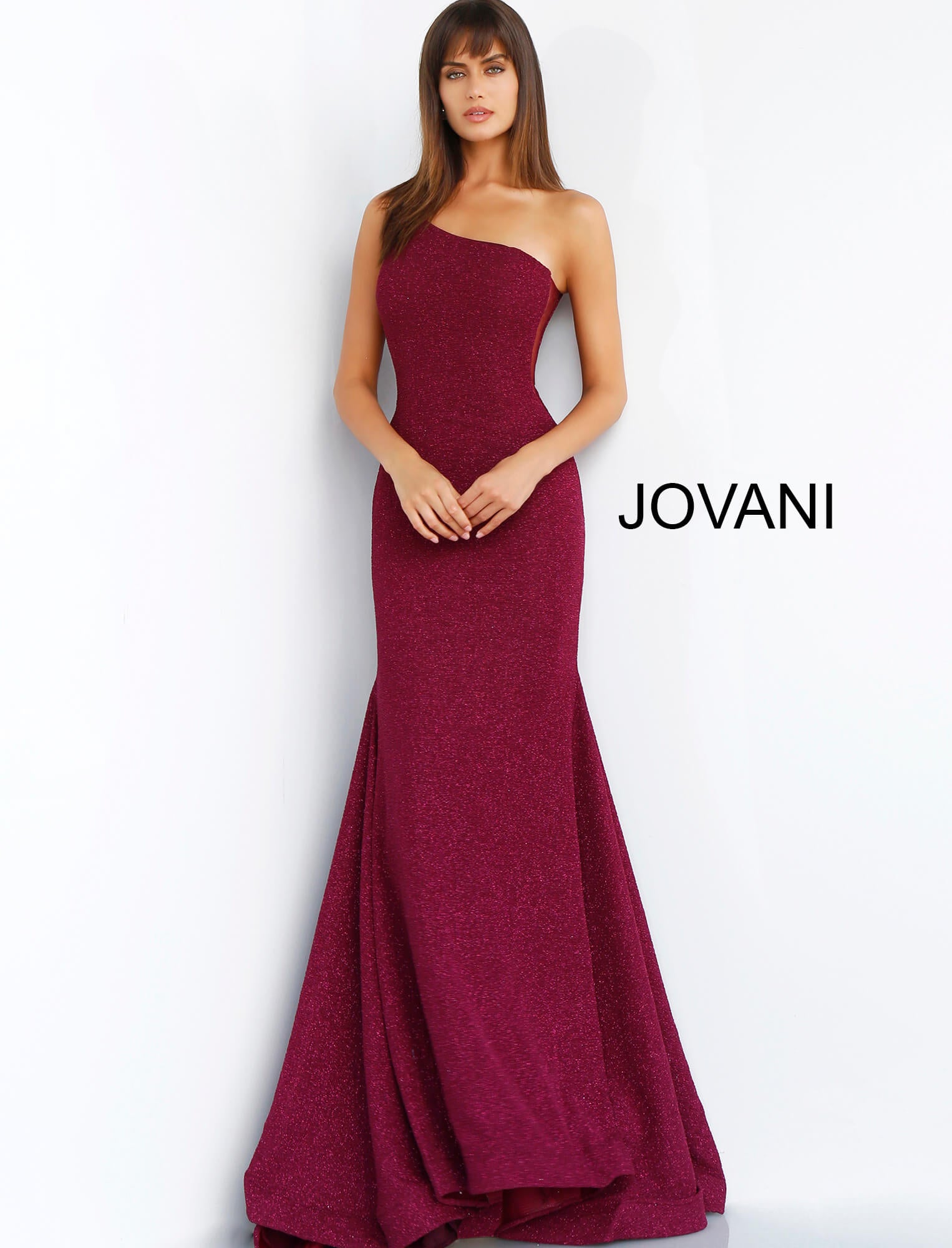 jovani burgundy dress