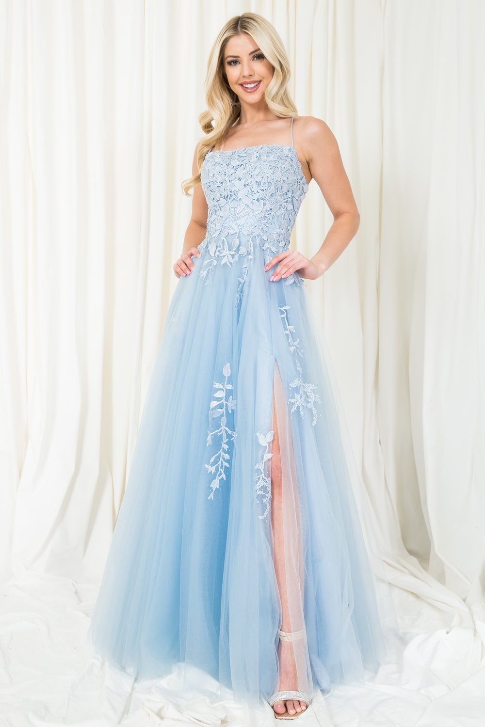 Amelia Champagne Prom Dresses