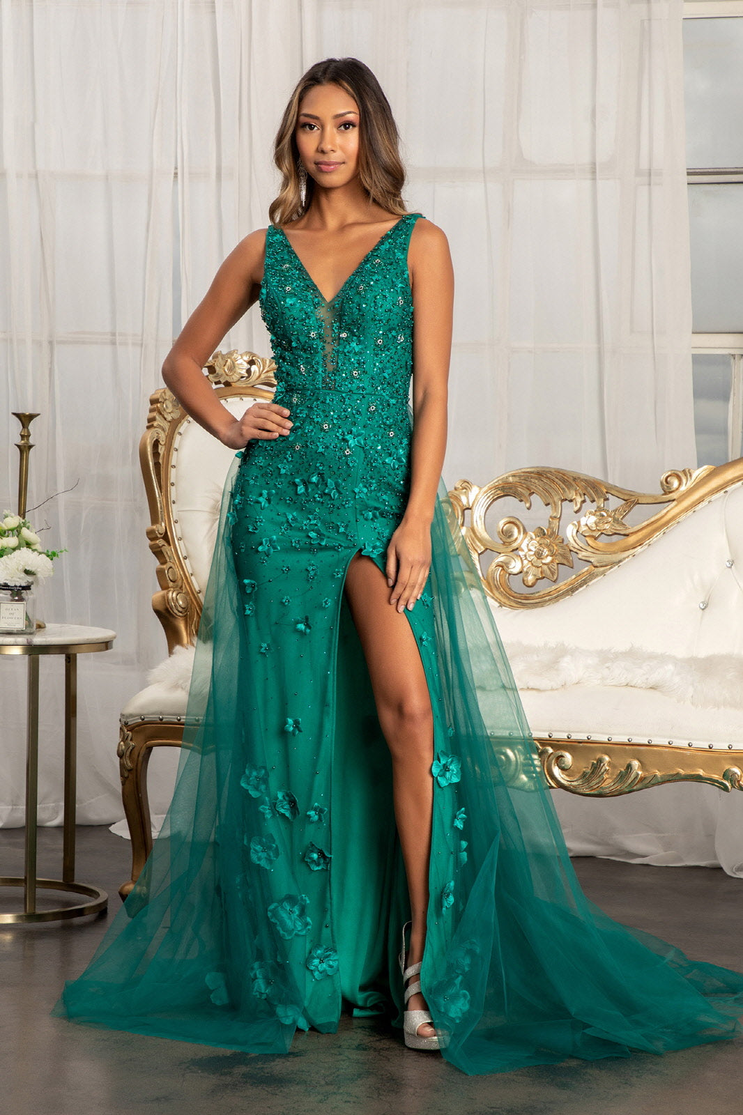 Jewel soiree dress outlet emerald